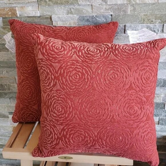 Two-Piece Square Decorative Throw Cushions - Picture 2 of 2